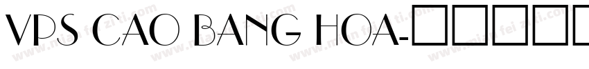 VPS Cao Bang Hoa字体转换